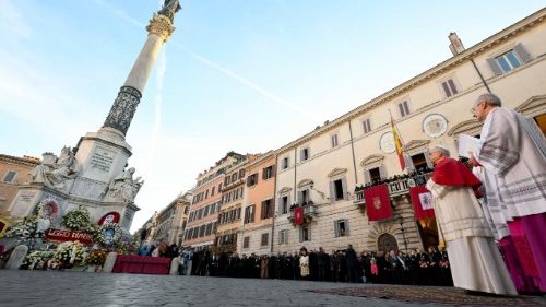 Leone XIV Piazza di Spagna