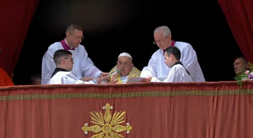 papa Francesco Benedizione Urbi et Orbi 2025