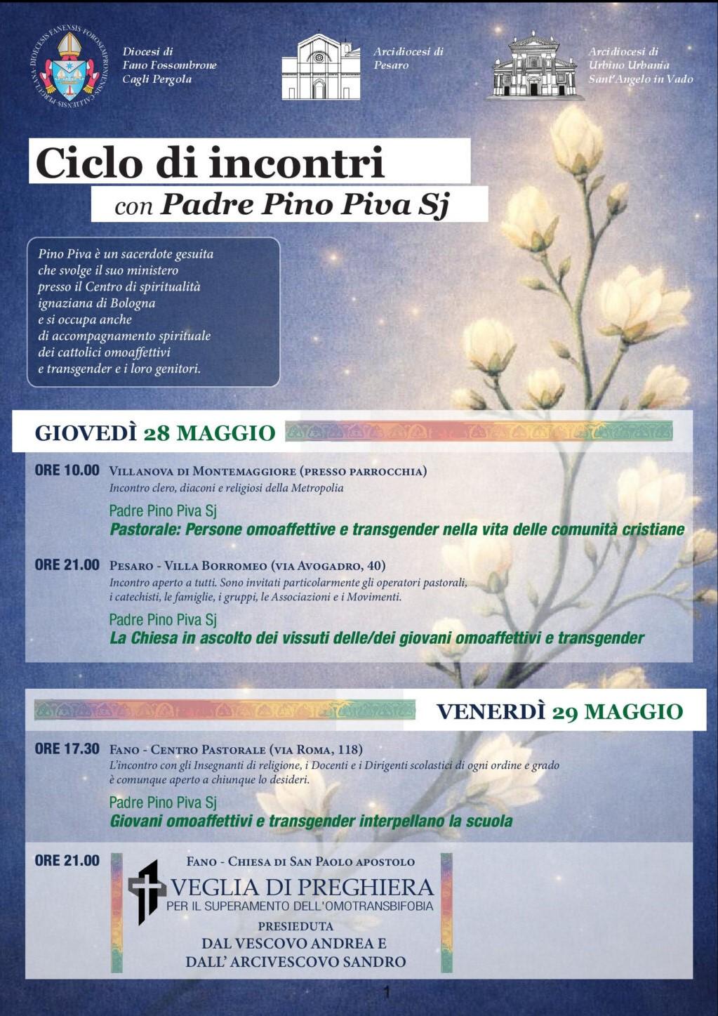Locandina degrado diocesano verso le Persone con tendenza omoaffettiva