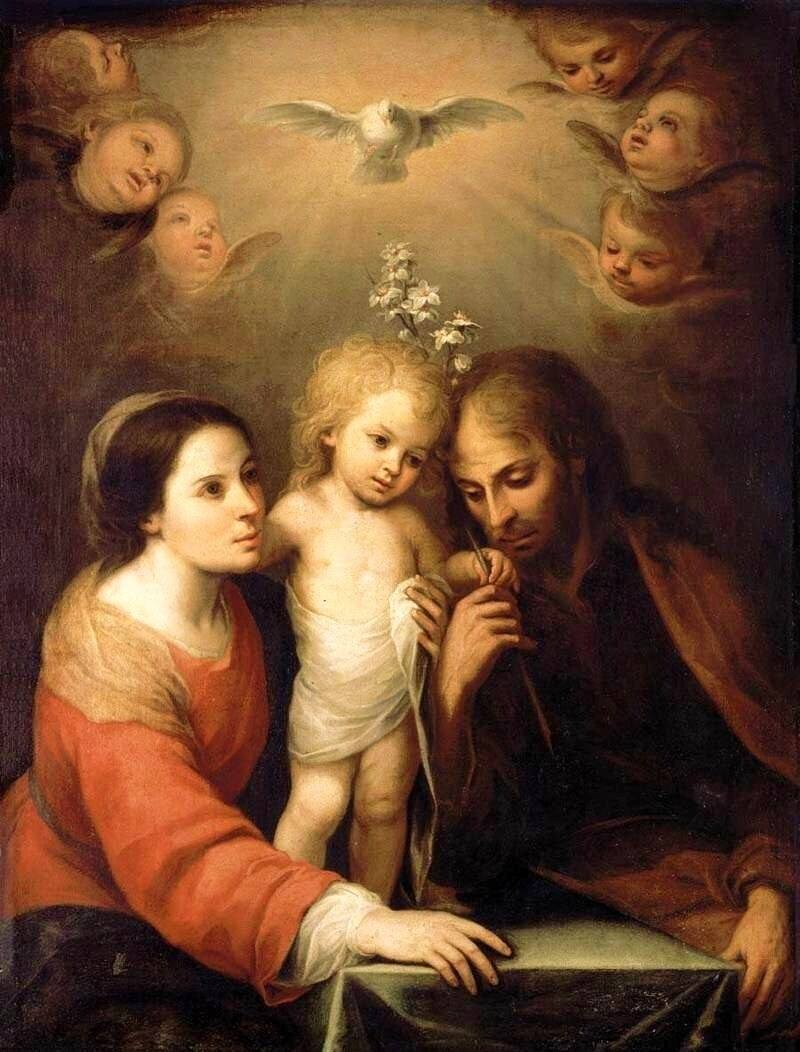 Santa Famiglia centro Gesu bambino