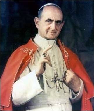 Papa Montini in un ritratto di Dina Bellotti Beato Paolo VI immagine frontale