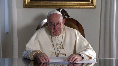 papa video messaggio sorriso