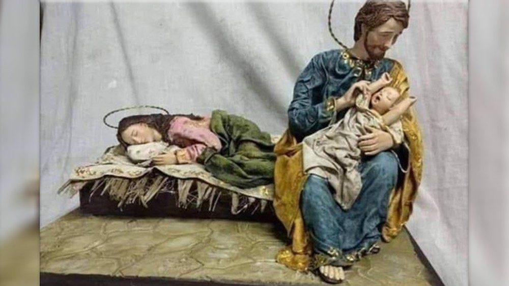 Giuseppe pensa al bimbo Gesu