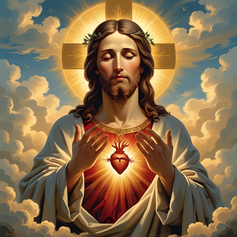 Sacro Cuore di Gesu Cristo Canva generated AZM