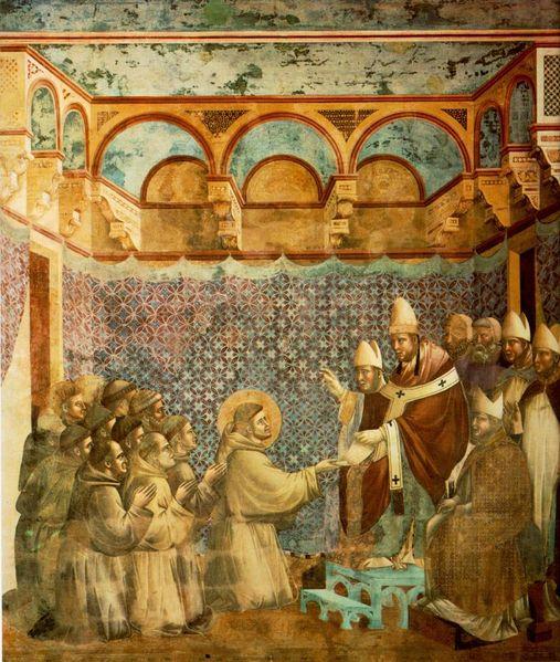 francesco-approvazione-regola-papa-giotto francesco-approvazione-regola-papa-giotto